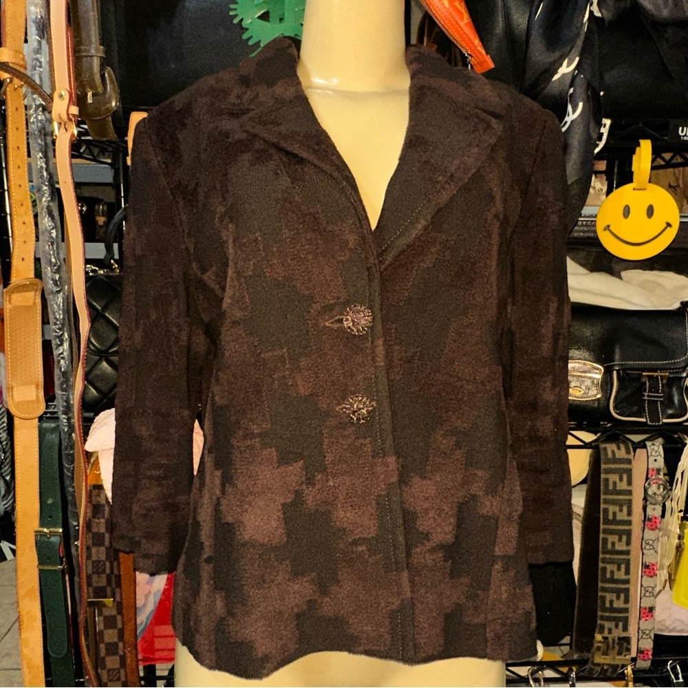 St. John Collection Black Blazer Tailored Suit Jacket